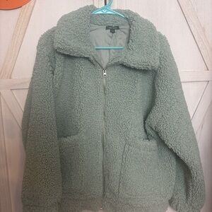 Wild Fable Soft Gray Sherpa Jacket